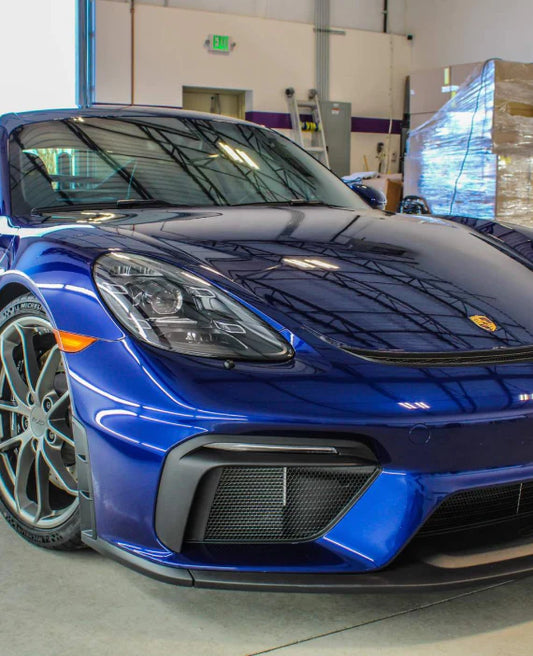 Image of a blue Porsche to convey the changing Car Aesthetics over the years - Sigma Kore